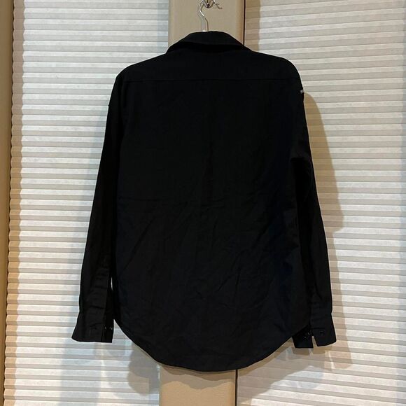 Vintage‎ US Navy Men's Black Dress Shirt Long Sleeve Official Uniform - Picture 6 of 6